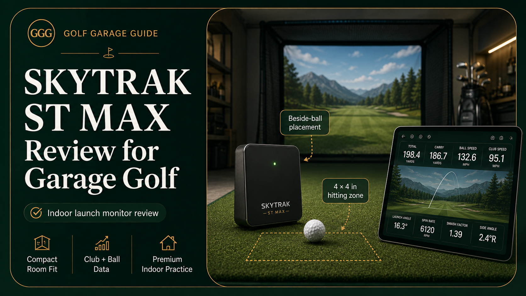 SKYTRAK ST MAX Review for Garage Golf